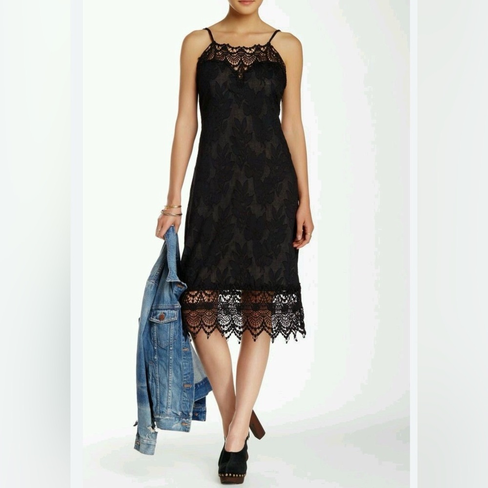 Free People Take Me Out Cocktail Dress in Black Sz: 6